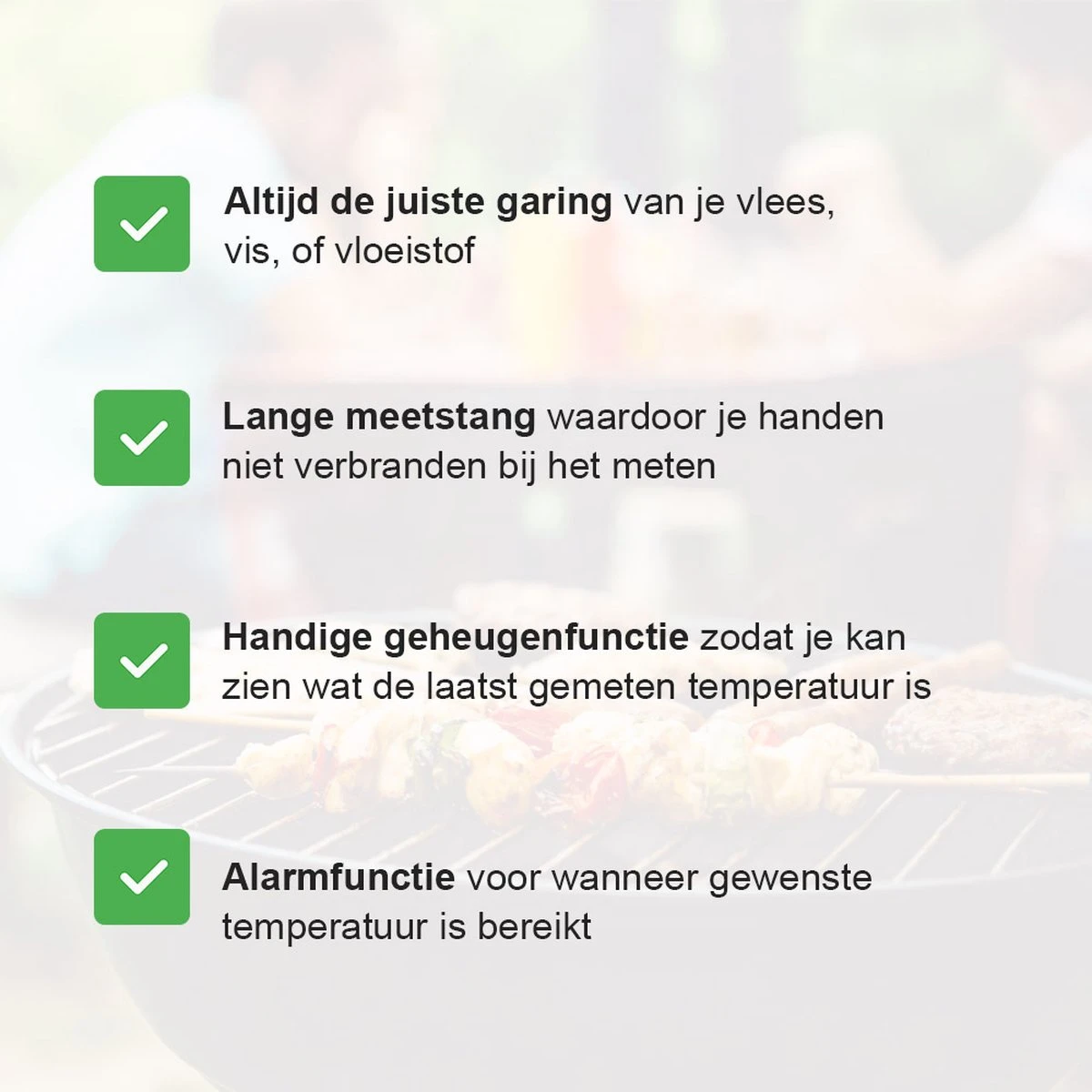 Lynnz® Digitale Thermometer Met Draad - Kernthermometer - Bbq Accesoires - Suikerthermometer - Vleesthermometer - Oventhermometer - Digitaal 12 Lynnz® Digitale Thermometer Met Draad - Kernthermometer - Bbq Accesoires - Suikerthermometer - Vleesthermometer - Oventhermometer - Digitaal - Afbeelding 12