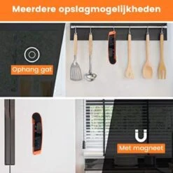 Digitale Vleesthermometer Waterdicht - BBQ Thermometer - Kernthermometer - Suikerthermometer – Kookthermometer Voor Vloeistof -Drinkwater Apparaat Winkel 1200x1200 795