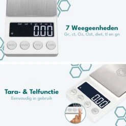 Ease Electronicz Digitale Mini Precisie Keukenweegschaal Wit - 0,01 Tot 200 Gram - 14.2 X 7.5 Cm - Pocket Scale Op Batterij - Weegschaal Keuken 12 Ease Electronicz Digitale Mini Precisie Keukenweegschaal Wit - 0,01 Tot 200 Gram - 14.2 X 7.5 Cm - Pocket Scale Op Batterij - Weegschaal Keuken -Drinkwater Apparaat Winkel 1200x1200 815