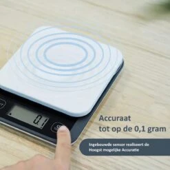 Keukenweegschaal Digitaal - Precisie Keuken Weegschaal - Tot 5 KG -Drinkwater Apparaat Winkel 1200x1200 851