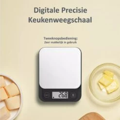 Keukenweegschaal Digitaal - Precisie Keuken Weegschaal - Tot 5 KG -Drinkwater Apparaat Winkel 1200x1200 855