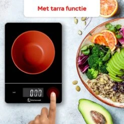Kitchenwell Digitale Precisie Keukenweegschaal – Weegschaal Keuken - 1gr - 15kg – Tarra Functie - Zwart -Drinkwater Apparaat Winkel 1200x1200 919