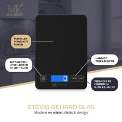 Maison & Kitchen Precisieweegschaal - Digitale Keukenweegschaal -Drinkwater Apparaat Winkel 1200x1200 945