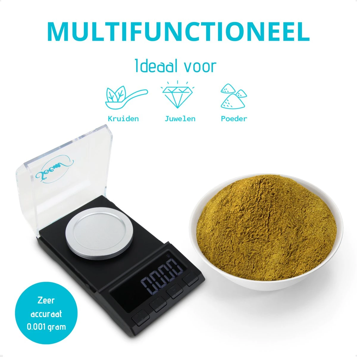 SOEM® Digitale Precisie Weegschaal - 0,001 Tot 50 Gram Tarra Functie - Pocket Scale - Juweliersweegschaal 7 SOEM® Digitale Precisie Weegschaal - 0,001 Tot 50 Gram Tarra Functie - Pocket Scale - Juweliersweegschaal - Afbeelding 7