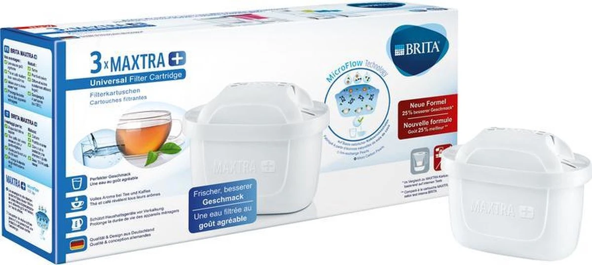 BRITA Maxtra+ Filterpatronen - 3 Stuks 8 BRITA Maxtra+ Filterpatronen - 3 Stuks - Afbeelding 8
