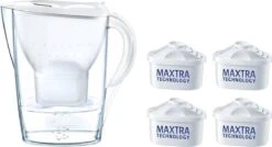 BRITA Waterfilterbundel Marella Cool White + 4 MAXTRA+ Filterpatronen -Drinkwater Apparaat Winkel 1200x649