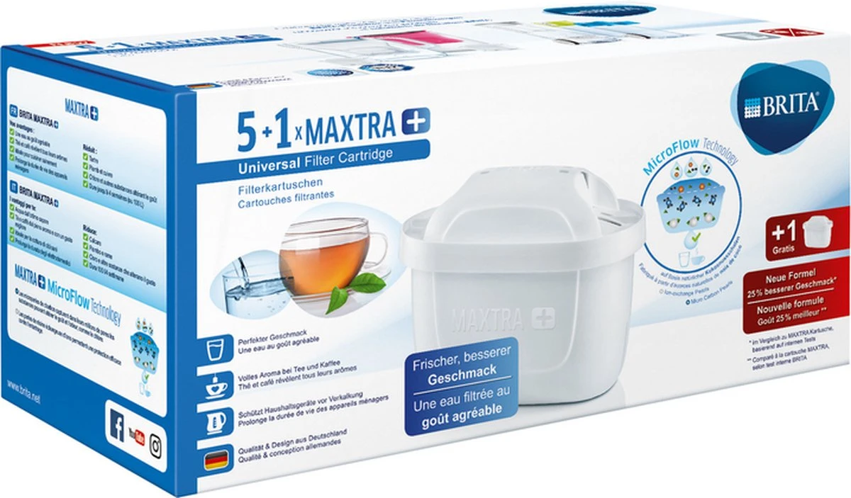 BRITA Maxtra Filterpatronen - 5+1-Pack 5 BRITA Maxtra Filterpatronen - 5+1-Pack - Afbeelding 5