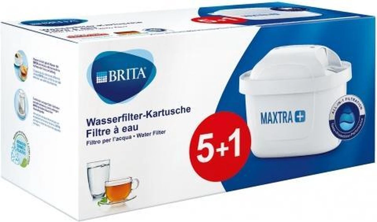 Brita Waterfilterpatronen Maxtra+ Pak A 5 + 1 = 6 Stuks 1 Brita Waterfilterpatronen Maxtra+ Pak A 5 + 1 = 6 Stuks