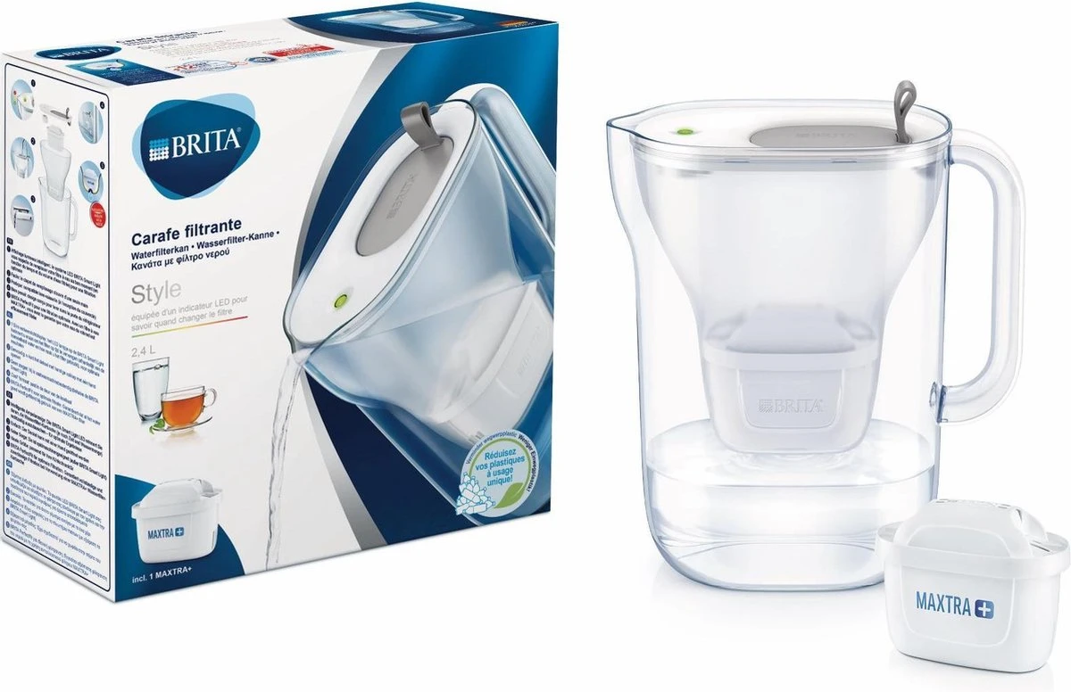 BRITA - Waterfilterkan Style Cool - Grijs - 2,4L 16 BRITA - Waterfilterkan Style Cool - Grijs - 2,4L - Afbeelding 16