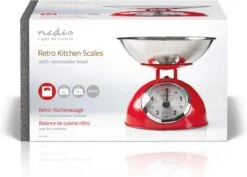 Nedis Keukenweegschaal - Analoog - Roestvrij Staal - Verwijderbare Kom - Rood 14 Nedis Keukenweegschaal - Analoog - Roestvrij Staal - Verwijderbare Kom - Rood -Drinkwater Apparaat Winkel 1200x860