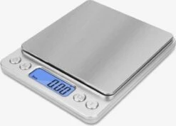 RONSIE® Keukenweegschaal Digitaal - Precisie Weegschaal RVS - 3000g X 0.1g - Wegen - Keuken - Handig - Koken En Bakken - Scale - Digital Scale