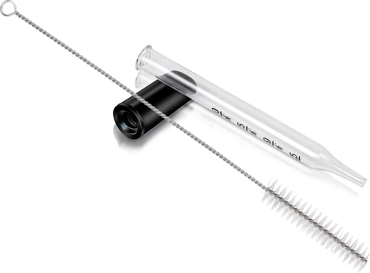 20 Delig - Glazen Pipet Set - 1ml - Druppelaar - Inclusief RVS Schoonmaak Borstels En Glazen Roerstaaf - Met Rubberen Dop - Voor Het Overbrengen Van Vloeistoffen - Demontabel - Wasbaar - Herbruikbaar 2 20 Delig - Glazen Pipet Set - 1ml - Druppelaar - Inclusief RVS Schoonmaak Borstels En Glazen Roerstaaf - Met Rubberen Dop - Voor Het Overbrengen Van Vloeistoffen - Demontabel - Wasbaar - Herbruikbaar - Afbeelding 2