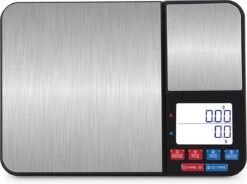 Juleika Keukenweegschaal Digitaal 2022 Ultra Nauwkeurig Precisie Weegschaal 2 Platforms - 0,01 G Tot 5 Kg - Inclusief Batterijen - Juwelen Koffiebonen -Drinkwater Apparaat Winkel 1200x895