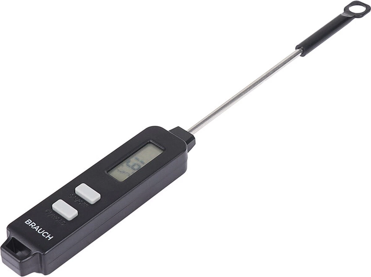 Brauch TP500 - Thermometer - Keukenthermometer - RVS - Voedsel Melk, Vlees, BBQ, Water, Zwart 5 Brauch TP500 - Thermometer - Keukenthermometer - RVS - Voedsel Melk, Vlees, BBQ, Water, Zwart - Afbeelding 5