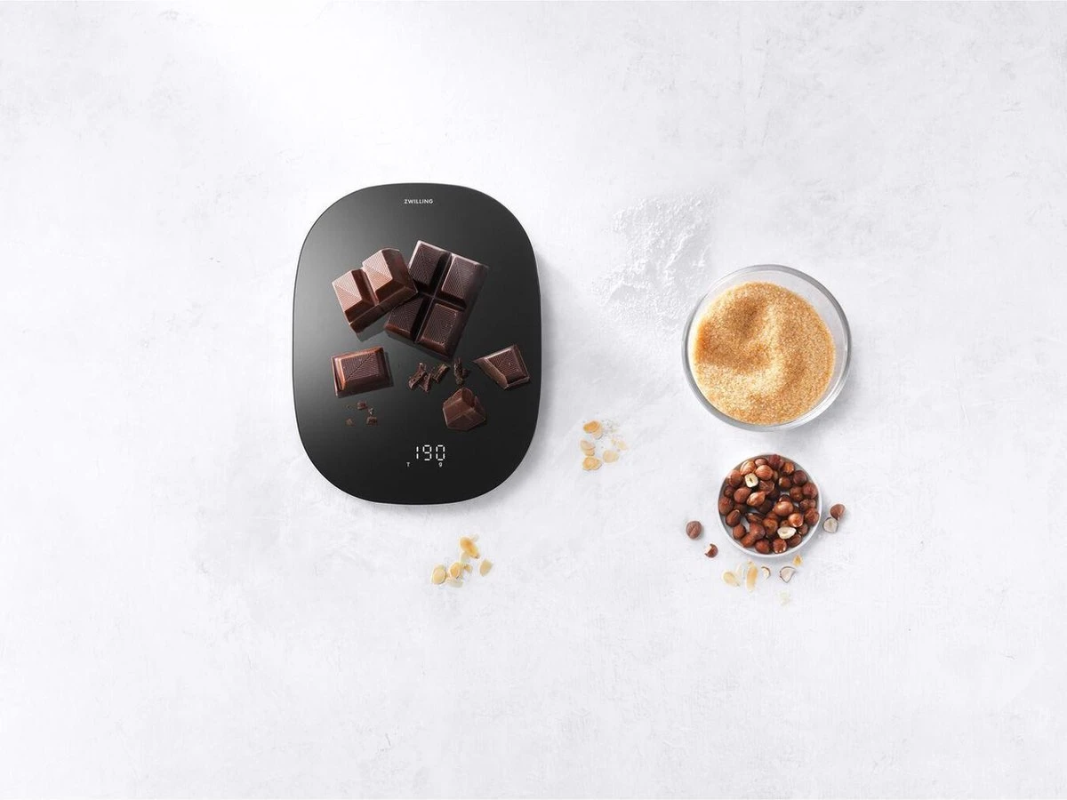 Zwilling Enfinigy Keukenweegschaal - Zwart - Digitaal - Zonder Batterijen 2 Zwilling Enfinigy Keukenweegschaal - Zwart - Digitaal - Zonder Batterijen - Afbeelding 2