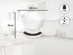 Soehnle Analoge Keukenweegschaal Culina Pro - Wit - Tot 5 Kg -Drinkwater Apparaat Winkel 1200x900 3