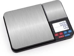 Juleika Keukenweegschaal Digitaal 2022 Ultra Nauwkeurig Precisie Weegschaal 2 Platforms - 0,01 G Tot 5 Kg - Inclusief Batterijen - Juwelen Koffiebonen -Drinkwater Apparaat Winkel 1200x923