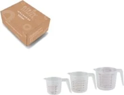 Orange85 Maatbeker - Set Van 3 - 1 Liter - 500ml - 250ml - Kunststof - Verschillende Maten -Drinkwater Apparaat Winkel 1200x925 2