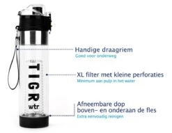 TIGR The Infuser - Drinkfles - Waterfles Met Fruit Filter - 100% BPA Vrij - 700ml - Zwart 7 TIGR The Infuser - Drinkfles - Waterfles Met Fruit Filter - 100% BPA Vrij - 700ml - Zwart -Drinkwater Apparaat Winkel 1200x928 4