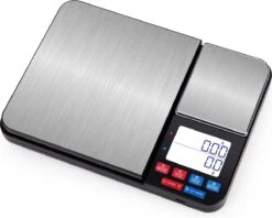 Juleika Keukenweegschaal Digitaal 2022 Ultra Nauwkeurig Precisie Weegschaal 2 Platforms - 0,01 G Tot 5 Kg - Inclusief Batterijen - Juwelen Koffiebonen