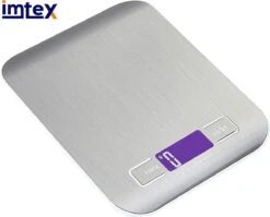IMTEX Digitale Precisie Keukenweegschaal - Tot 5000 Gram - Zilver -Drinkwater Apparaat Winkel 1200x967