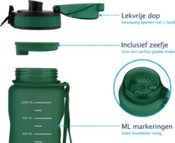 TIGR The Athlete - Drinkfles - Waterfles Met Fruit Filter - 1000ml - Groen - Met Mengbal Voor Shakes 8 TIGR The Athlete - Drinkfles - Waterfles Met Fruit Filter - 1000ml - Groen - Met Mengbal Voor Shakes -Drinkwater Apparaat Winkel 1200x983 1