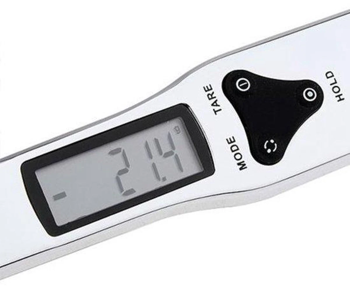 Merkloos RVS Digitale Lepelweegschaal |Elektrische Keukenweegschaal | Tot 0,1 Gram Nauwkeurig 2 Merkloos RVS Digitale Lepelweegschaal |Elektrische Keukenweegschaal | Tot 0,1 Gram Nauwkeurig - Afbeelding 2