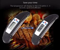 Gohh Digitale Vleesthermometer - Kookthermometer - Suikerthermometer - Inklapbare Sonde - BBQ Thermometer - LCD Scherm - Meter Tot 300 °C - Zwart -Drinkwater Apparaat Winkel 1200x990 1