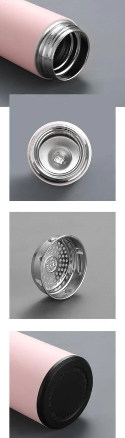 Slimme Thermosfles Met LCD Temperatuur Display - Curver Isolatiefles 500 ML - Rubber Coating - Dubbelwandige Thermosfles - Thermosbeker - Isoleerfles - Thermoskan - Travel Mug - Bidon Drinkfles - Koffiebeker - Drinkflessen - RVS - Smart Thermos -Drinkwater Apparaat Winkel 343x1200