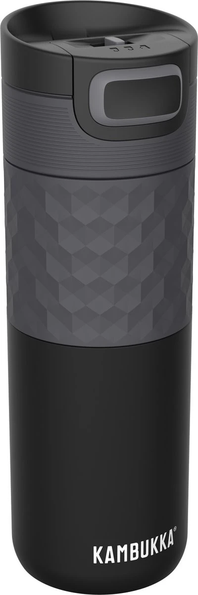 Kambukka Etna Grip Thermosbeker 500 Ml - Makkelijk Reinigen - Lekvrije Koffiebeker - Zwart 1 Kambukka Etna Grip Thermosbeker 500 Ml - Makkelijk Reinigen - Lekvrije Koffiebeker - Zwart
