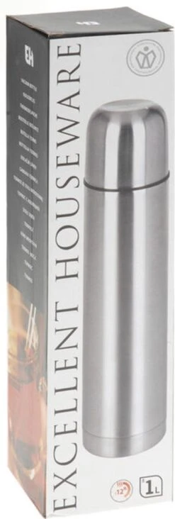 Excellent Houseware KOOPMAN Thermoskan Bullet 1 Liter RVS 13 Excellent Houseware KOOPMAN Thermoskan Bullet 1 Liter RVS -Drinkwater Apparaat Winkel 405x1200