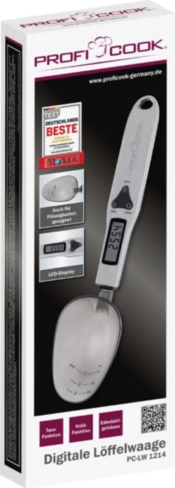 Profi Cook PC-LW 1214 Lepelweegschaal Digitaal Weegbereik (max.): 300 G RVS -Drinkwater Apparaat Winkel 430x1200 5