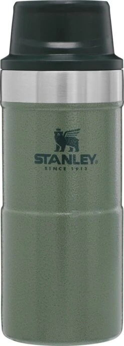 Stanley Trigger-Action Travel Mug 0.35L - Thermosfles - Hammertone Green -Drinkwater Apparaat Winkel 432x1200