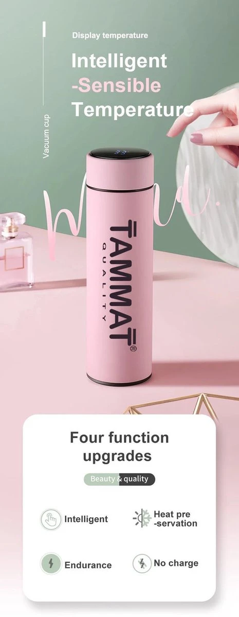 Slimme Thermosfles Met LCD Temperatuur Display - Curver Isolatiefles 0,5 Liter - Dubbelwandige Thermosfles - Thermosbeker - Isoleerfles - Thermoskan - Travel Mug - Bidon Drinkfles - Koffiebeker - Drinkflessen - RVS - Smart Thermos - Metaal 2 Slimme Thermosfles Met LCD Temperatuur Display - Curver Isolatiefles 0,5 Liter - Dubbelwandige Thermosfles - Thermosbeker - Isoleerfles - Thermoskan - Travel Mug - Bidon Drinkfles - Koffiebeker - Drinkflessen - RVS - Smart Thermos - Metaal - Afbeelding 2