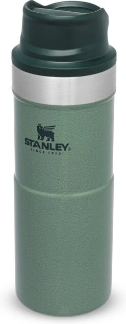 Stanley Trigger-Action Travel Mug 0.35L - Thermosfles - Hammertone Green -Drinkwater Apparaat Winkel 467x1200