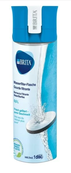 BRITA - Waterfilterfles VITAL - 0,6L - Roze - Inclusief 1 MicroDisc Waterfilter -Drinkwater Apparaat Winkel 496x1200