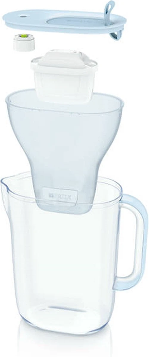 BRITA Waterfilterbundel Style Eco Cool Powder Blue + 3 MAXTRA+ Filterpatronen 7 BRITA Waterfilterbundel Style Eco Cool Powder Blue + 3 MAXTRA+ Filterpatronen - Afbeelding 7