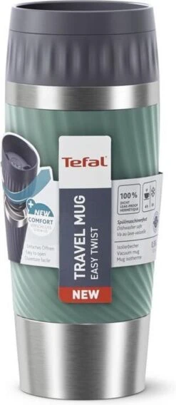 Tefal Travel Mug Easy Twist Thermobeker - Groen - 0,36 Liter -Drinkwater Apparaat Winkel 522x1200