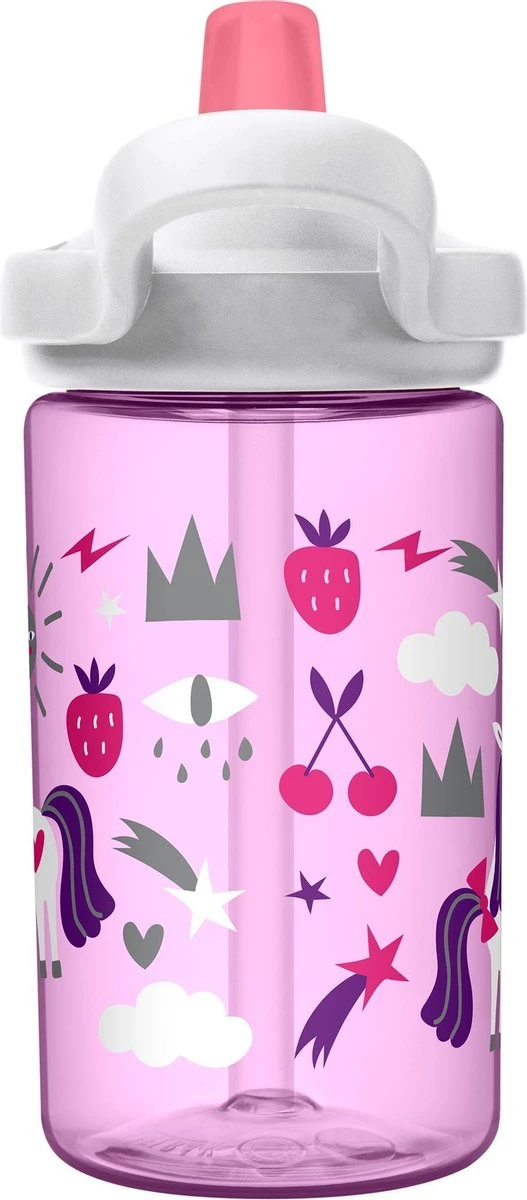 CamelBak Eddy+ Kids - Drinkfles - 400 Ml - Lila (Unicorn Party) 5 CamelBak Eddy+ Kids - Drinkfles - 400 Ml - Lila (Unicorn Party) - Afbeelding 5