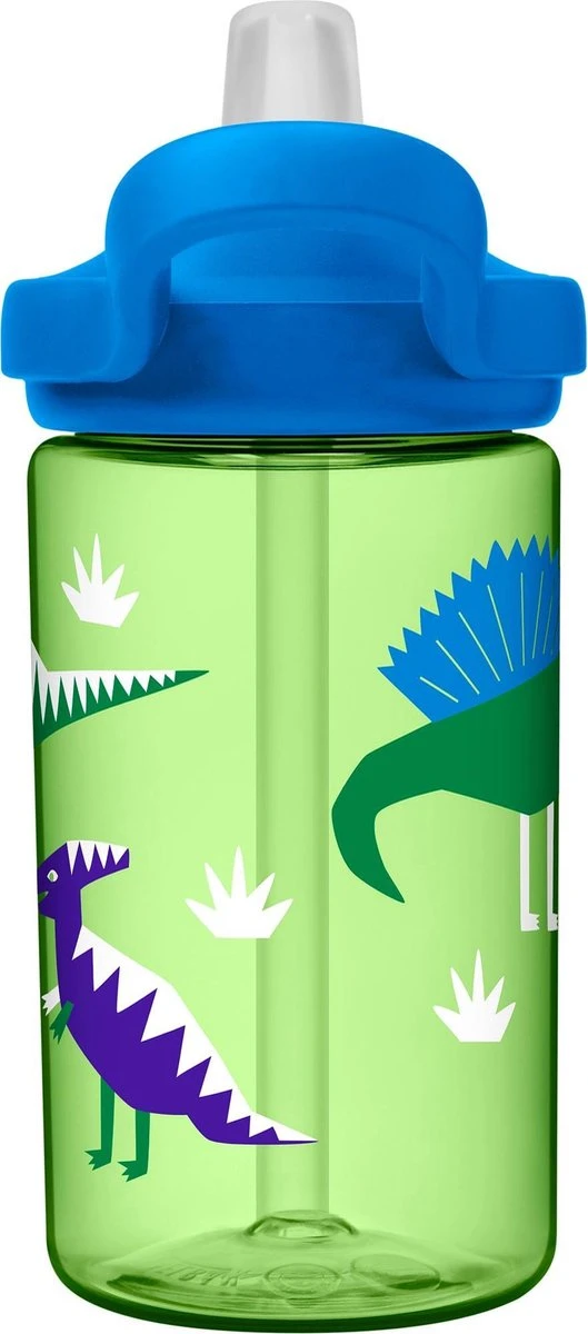 CamelBak Eddy+ Kids - Drinkfles - 400 Ml - Groen (Hip Dinos) 2 CamelBak Eddy+ Kids - Drinkfles - 400 Ml - Groen (Hip Dinos) - Afbeelding 2