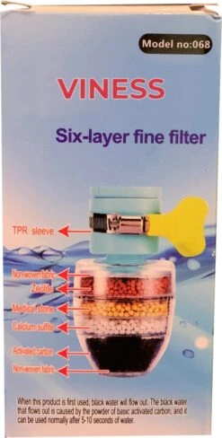 VINESS Waterfilter - Kraanfilter - Drinkwaterfilter - Waterzuivering - Waterbesparend - Duurzaam - Roze -Drinkwater Apparaat Winkel 608x1200