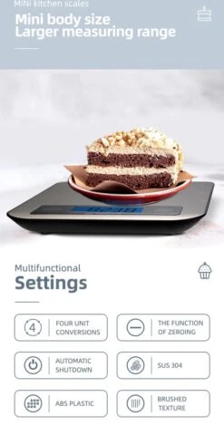 Digitale Precisie Keukenweegschaal - Weegvermogen Tot 10 KG - Incl. Batterijen - Grijs - RVS - Roestvrij Staal -Drinkwater Apparaat Winkel 617x1200