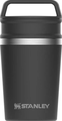 Stanley The Shortstack Travel Thermosbeker - 230 Ml - RVS/Mat Zwart