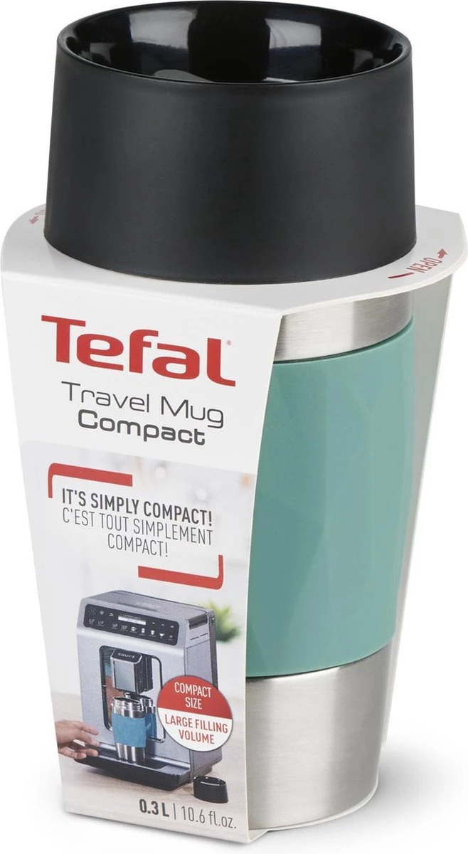 Tefal Compact Travel Mug Compact Thermosfles - 0,3 L - Groen 10 Tefal Compact Travel Mug Compact Thermosfles - 0,3 L - Groen - Afbeelding 10