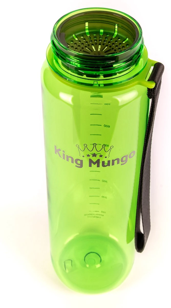 1 Liter Drinkfles - Vaatwasserbestendig - Sport Bidon Drinkbus King Mungo 1000ml Groen 7 1 Liter Drinkfles - Vaatwasserbestendig - Sport Bidon Drinkbus King Mungo 1000ml Groen - Afbeelding 7