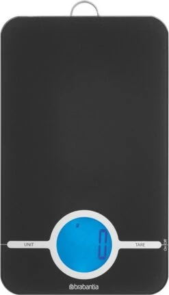 Brabantia Tasty+ Keukenweegschaal Digitaal - Op Batterijen - Dark Grey -Drinkwater Apparaat Winkel 688x1200