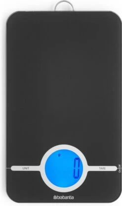 Brabantia Tasty+ Keukenweegschaal Digitaal - Op Batterijen - Dark Grey -Drinkwater Apparaat Winkel 712x1200