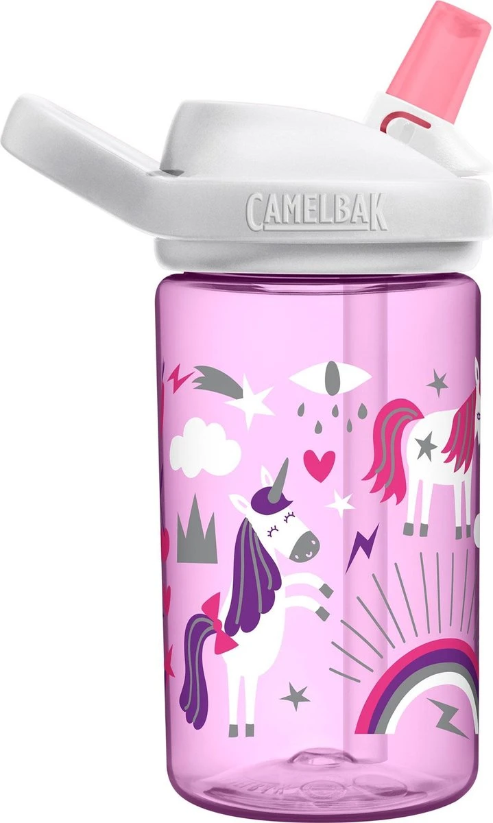 CamelBak Eddy+ Kids - Drinkfles - 400 Ml - Lila (Unicorn Party) 3 CamelBak Eddy+ Kids - Drinkfles - 400 Ml - Lila (Unicorn Party) - Afbeelding 3