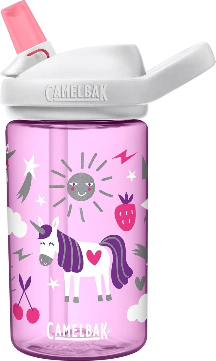 CamelBak Eddy+ Kids - Drinkfles - 400 Ml - Lila (Unicorn Party) 1 CamelBak Eddy+ Kids - Drinkfles - 400 Ml - Lila (Unicorn Party)