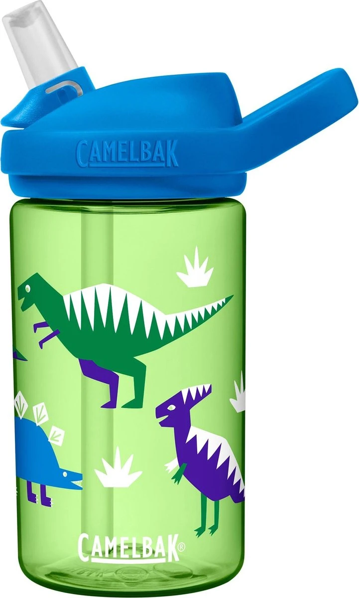 CamelBak Eddy+ Kids - Drinkfles - 400 Ml - Groen (Hip Dinos) 1 CamelBak Eddy+ Kids - Drinkfles - 400 Ml - Groen (Hip Dinos)
